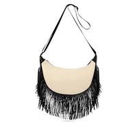 Borsa a tracolla da donna, in tinta unita, tinta unita, piccola, con nappa, dettaglio con nappe, borsa a tracolla da donna, borsa a tracolla da donna con (prop2)