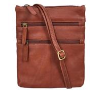 Borsa a tracolla da donna in vera pelle Regent, Marrone, Small