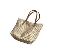 Borsa a tracolla da donna intrecciata a mano Borsa da spiaggia in paglia Borsa da viaggio Shopper for tessitura