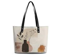 Borsa a tracolla da donna leggera in pelle morbida con cerniera beige e marrone