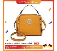 Borsa a tracolla da donna Miss Lulu: borsa a tracolla, borsa, tracolla, borsa con manico in pelle PU, manico superiore, elegante e pratico Grigio