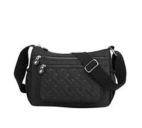 Borsa a tracolla da donna, multi tasca, stile casual, borsa a tracolla, Nero , Taglia unica