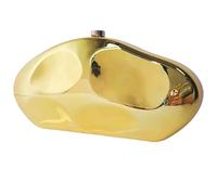 Borsa a tracolla da donna Pochette a catena a forma di conchiglia con tracolla in metallo Borse da weekend alla moda in acrilico Borsa da sera moderna e originale Borsa da sposa Per feste, moda casual