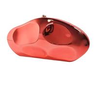 Borsa a tracolla da donna Pochette a catena a forma di conchiglia con tracolla in metallo Borse da weekend alla moda in acrilico Borsa da sera moderna e originale Borsa da sposa Per feste, moda casual