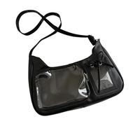 Borsa a tracolla da donna Pochette in similpelle con tracolla regolabile e | Borsa a Tracolla Nera per Tragitti Quotidiani Lavoro Uffici Shopping Viaggi Outdoor Passeggiate Bi