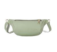 Borsa a tracolla da donna tinta unita borsa a tracolla leggera semplice marsupio piccola valigetta, Verde, Taglia unica