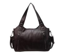 Borsa A Tracolla Da Donna, Tote, Alla Moda, Borsetta, Cartella, In Pelle For Signore(Coffee)