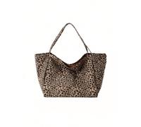 Borsa a tracolla da donna Y2K leopardata che esce con ghepardo | Taglia L, Streetwear