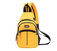 Borsa a tracolla da donna Zaino impermeabile di grande capacità Borsa a tracolla borsa a tracolla versatile, giallo., taglia unica