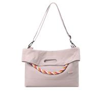 Borsa a tracolla da lavoro in nylon da donna, con grande manico superiore, resistente, per trasportare tutte le borse a tracolla Hobo per lavoro e viaggi, Rosa, Taglia unica