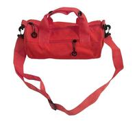 Borsa a tracolla da palestra, borsa a botte da donna, piccola borsa in tela con tracolla regolabile, per allenamento durante la notte, per danza, yoga, scuola ed escursionismo, leggera, cilindrica, 1