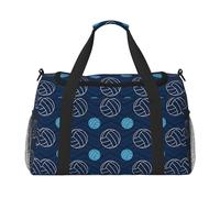Borsa a tracolla da pallavolo blu leggera impermeabile di grande capacità borsa da viaggio borsa da viaggio per oggetti personali borsa organizer, Nero , Taglia unica
