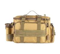 Borsa a tracolla da pesca, borsa a tracolla per esterni, borsa da pesca a tracolla, borsa organizer da pesca con più strati per ami | perline, canne da pesca e pesi, esche, Giallo, Refer to