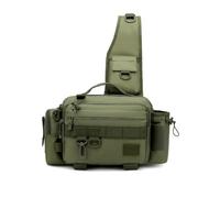 Borsa a Tracolla da Pesca Resistente , Meno Di , Verde , Verde Militare | Ergonomica, Borsa da Pesca con Tracolla, Imbottita, per Escursionismo