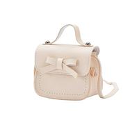 Borsa a tracolla da ragazza alla moda con fiocco zaino per bambini borsa scooter per bambini, Beige, Taglia unica
