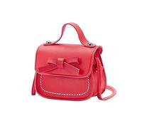 Borsa a tracolla da ragazza alla moda con fiocco zaino per bambini sacco da boxe con guanti per bambini 9-13, Rosso, One Size