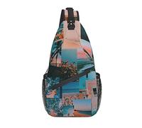 Borsa a tracolla da spiaggia hawaiana Borsa a tracolla casual da spiaggia a tracolla Zaino da giorno per la spiaggia all'aperto