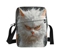 borsa a tracolla da uomo borsa a tracolla da uomo borsa a tracolla da donna borsa a tracolla tracolla regolabile per lavoro cartone animato divertente angora turca gatto