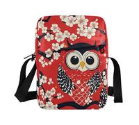 borsa a tracolla da uomo borsa a tracolla da uomo donna borse a tracolla borse a tracolla per le donne tracolla regolabile per sport all'aria aperta gufo stile giapponese cuore San Valentino