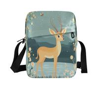 borsa a tracolla da uomo Borsa a tracolla per borse da donna borsa a tracolla borse a tracolla per le donne tracolla regolabile per affari Cartoon Antilope A River