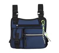 Borsa a tracolla da uomo - Borsa sportiva per escursionismo | Gilet resistente all'usura con taglio 3D per escursionismo, palestra, moto, sport e caccia, blu, Consulte la descripción, Vedere la