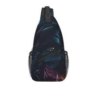 Borsa a tracolla da uomo e donna con stelle della fantascienza adatta per sport, corsa, viaggi, attività all'aria aperta, La ragazza nel sogno, Taglia unica, Retro
