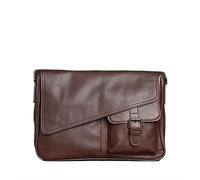 Borsa a tracolla da uomo in pelle Borsa a tracolla da uomo in vera pelle Vintage Cross Body Borse da uomo Business Borsa Casual Hangbag Sling Borsa per lavoro Viaggio Quotidiano Uomo Borsa a tracolla