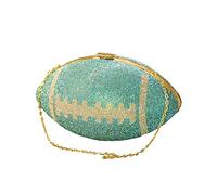 Borsa a tracolla da uomo in pelle da donna per il commercio europeo e americano, da rugby, in gomma, per banchetti, Blu, Taglia unica