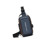 Borsa a tracolla da uomo moderno con chiusura sicura con cerniera in tessuto resistente alle intemperie pratico lavoratore cittadino piccolo compagno borsa da moto non furto cerniera invisibile