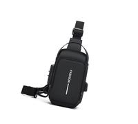 Borsa a tracolla da uomo moderno con chiusura sicura con cerniera in tessuto resistente alle intemperie pratico lavoratore cittadino piccolo compagno borsa da moto non furto cerniera invisibile