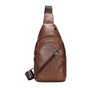 Borsa a tracolla da uomo nuova PU borsa a tracolla casual moda esterna borsa a tracolla da uomo, BW1, Taglia unica