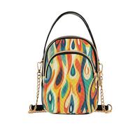 Borsa a tracolla da viaggio astratta con gocce di pioggia alla moda con borse multi tasche per le donne per le madri