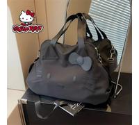 Borsa a tracolla da Viaggio Black Hello Kitty Black con Zip Grande Capienza 20L