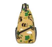 Borsa a tracolla da viaggio con api strane e api, zaino da uomo per escursionismo