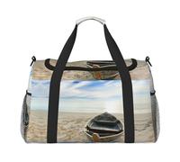 Borsa a tracolla da viaggio con barca sulla spiaggia, borsa a tracolla, borsa a tracolla, borsa da lavoro, borsa hobo per tutti i giorni