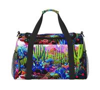 Borsa a tracolla da viaggio con cactus, animale tropicale, volpe, serpente, maiale, borsa a tracolla, borsa a tracolla, borsa da lavoro, borsa hobo per tutti i giorni