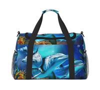 Borsa a tracolla da viaggio con delfino, da donna, da uomo, borsa a tracolla, borsa da lavoro, borsa hobo per tutti i giorni