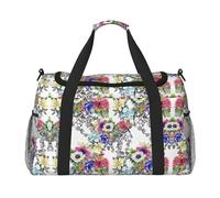 Borsa a tracolla da viaggio con fiori, uccelli, foglie e rami, borsa a tracolla, borsa a tracolla, borsa da lavoro, borsa hobo per tutti i giorni