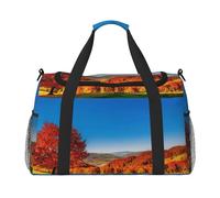 Borsa a tracolla da viaggio con foglie rosse, borsa a tracolla, borsa a tracolla, borsa da lavoro, borsa hobo per tutti i giorni