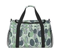 Borsa a tracolla da viaggio con foglie tropicali verdi, da donna, da uomo, borsa a tracolla, borsa da lavoro, borsa hobo per tutti i giorni