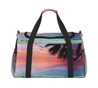 Borsa a tracolla da viaggio con palma di cocco e sabbia, da donna, da uomo, borsa a tracolla, borsa da lavoro, borsa hobo per tutti i giorni