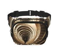 Borsa a tracolla da viaggio con ritratto girevole, alla moda e casual, marsupio quadrato a doppio strato, nero, taglia unica, Nero, One Size