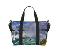 Borsa a tracolla da viaggio con stampa Niagara Falls, adatta per brevi viaggi e allenamenti in palestra