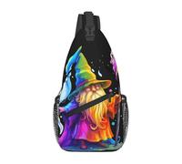 Borsa a tracolla da viaggio con tracolla e tracolla da mago colorato, zaino da escursionismo unisex