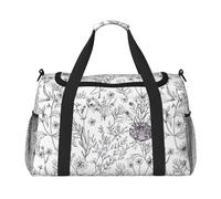 Borsa a tracolla da viaggio per erbe e piante erbacee leggera, impermeabile, di grande capacità, portatile, borsa da viaggio per oggetti personali, Nero , Taglia unica