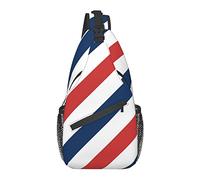 Borsa a tracolla da viaggio per escursionismo Daypack (compatibile con le strisce della bandiera del re)
