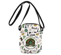 Borsa a tracolla della Terra di Mezzo Anelli Regalo Film The Shire Crossbody Bag Baggins Regalo I'd Rather Be In Middle Earth Borsa a tracolla, Medio Uk1, 111