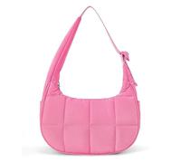 Borsa a tracolla di alta qualità con design a piumino, tessuto di nylon trapuntato, interno spazioso, comoda tracolla in nylon trapuntata, B, One Size