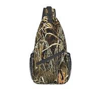 Borsa a tracolla di colore brillante giallo e verde mimetico, borsa a tracolla sul petto a tracolla per uomo e donna, utilizzata per il tempo libero e i viaggi