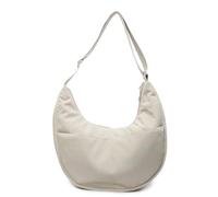 Borsa a tracolla di grande capacità Borsa semplice per gnocchi Borsa a tracolla in nylon stile coreano messaggeri per donne di tutti i giorni, Beige